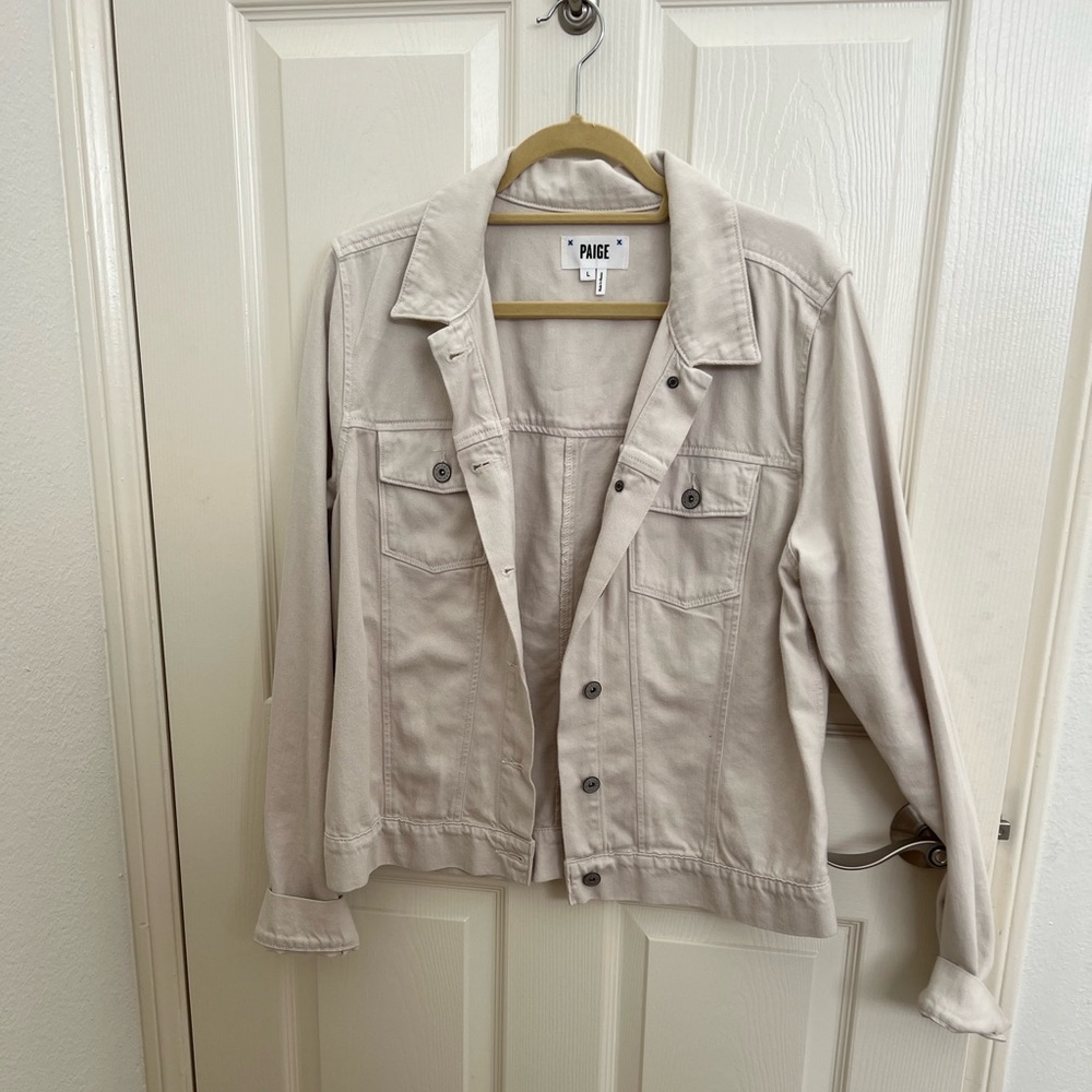 PAIGE - Taupe denim jacket